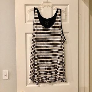 Lane Bryant striped metallic tunic tank 26/28